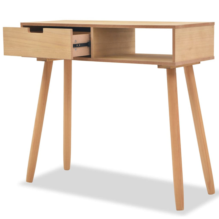 Wandtafel 80x30x72 cm massief grenenhout bruin MeubelReus