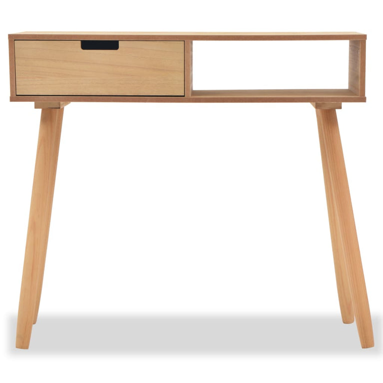 Wandtafel 80x30x72 cm massief grenenhout bruin MeubelReus
