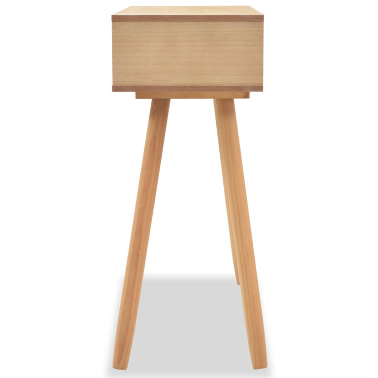 Wandtafel 80x30x72 cm massief grenenhout bruin MeubelReus