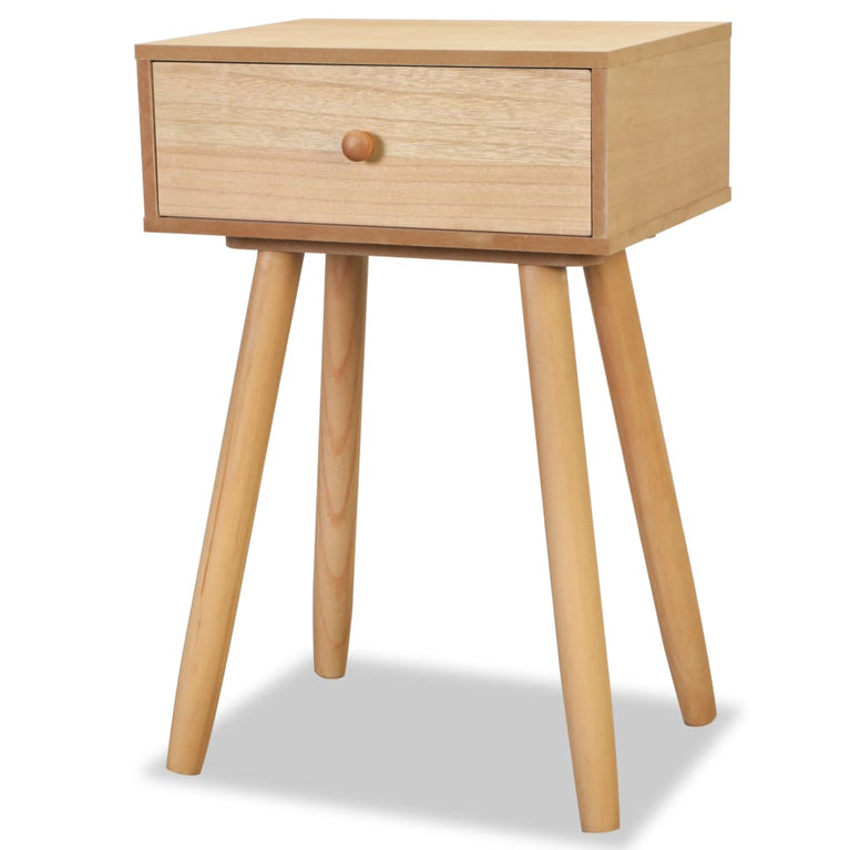 Nachtkastjes 2 st 40x30x61 cm massief grenenhout bruin MeubelReus