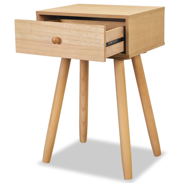 Nachtkastjes 2 st 40x30x61 cm massief grenenhout bruin MeubelReus