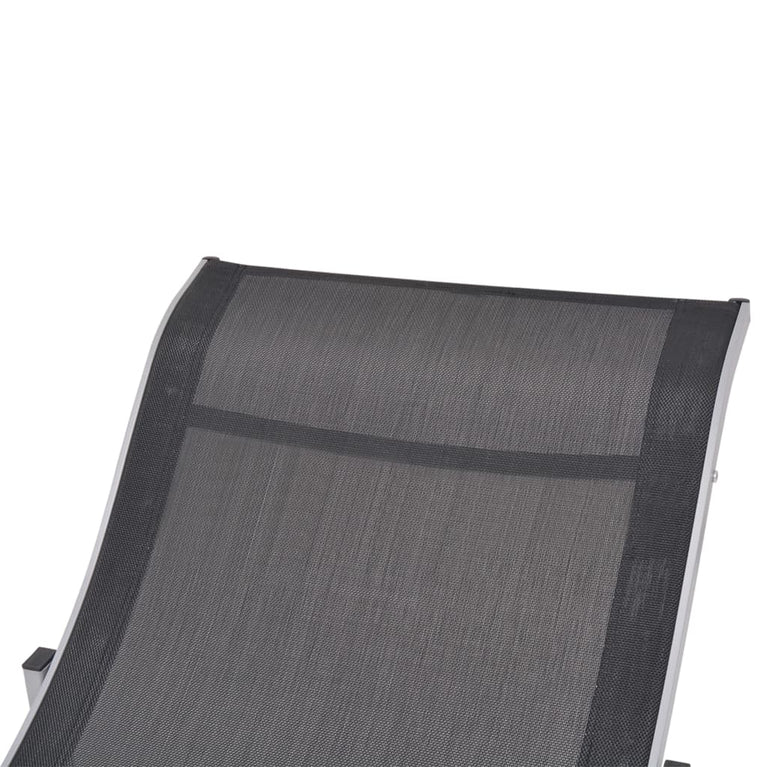 Ligbedden inklapbaar 2 st aluminium en textileen MeubelReus