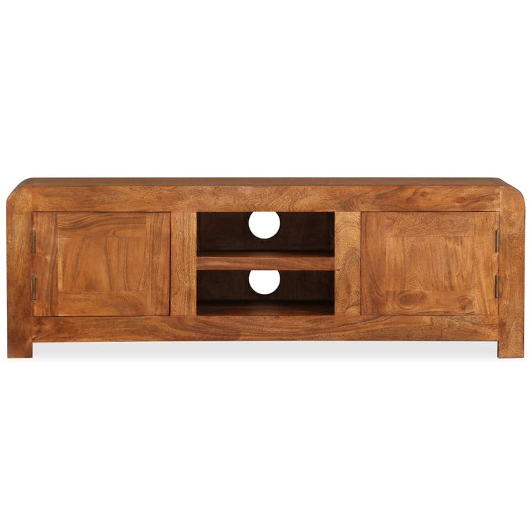 Tv-meubel 120x30x40 cm massief hout met honingafwerking MeubelReus