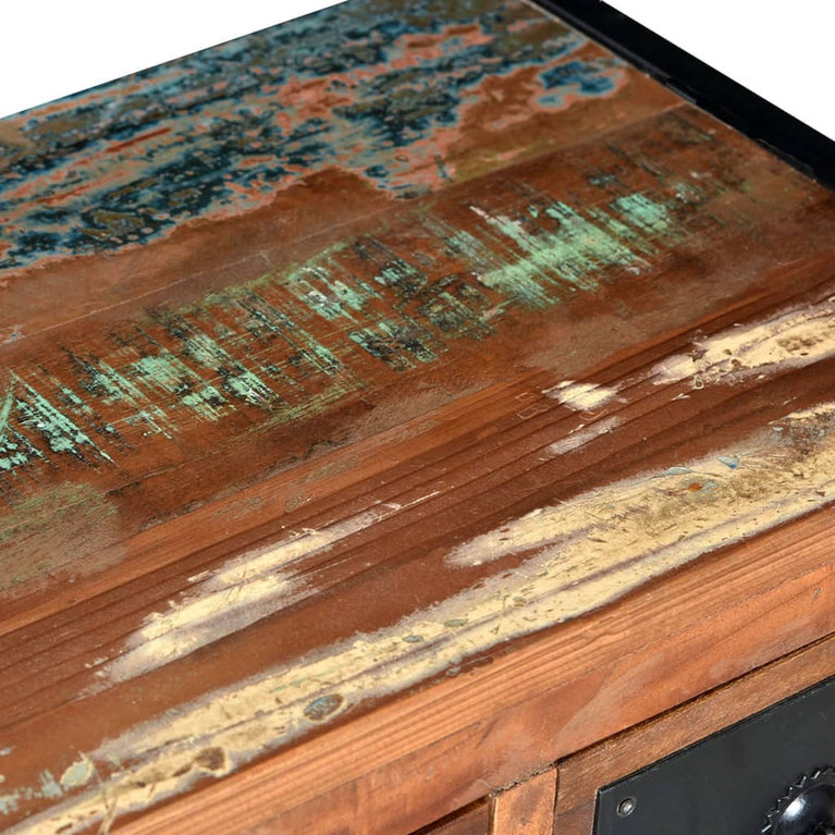 Wijnrek voor 16 flessen massief gerecycled hout MeubelReus