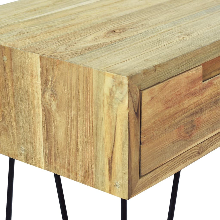 Wandtafel 120x35x76 cm massief teakhout MeubelReus