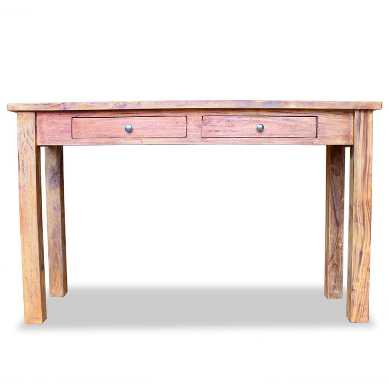 Wandtafel 123x42x75 cm massief gerecycled hout MeubelReus