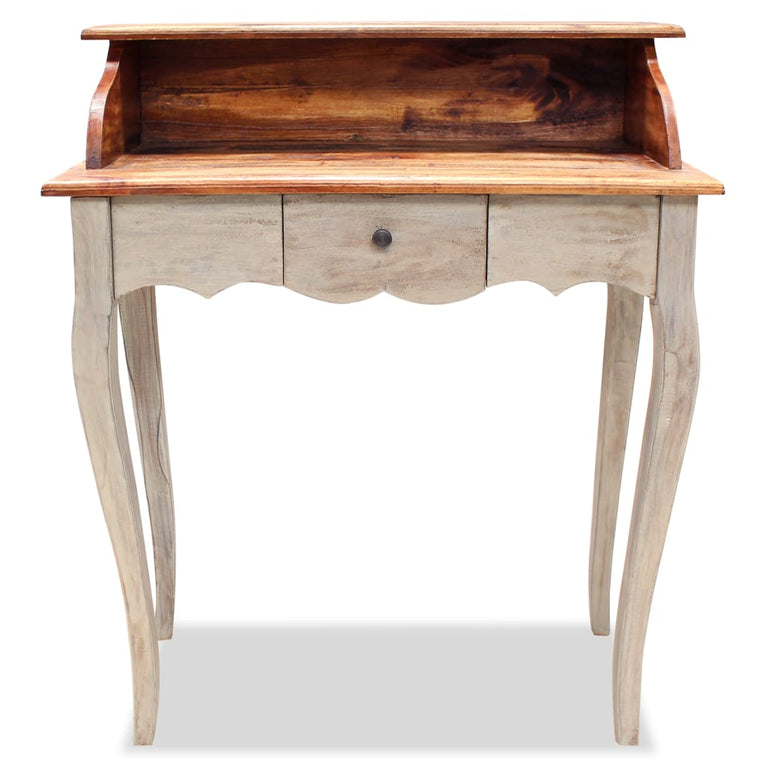 Schrijftafel 80x40x92 cm massief gerecycled hout MeubelReus