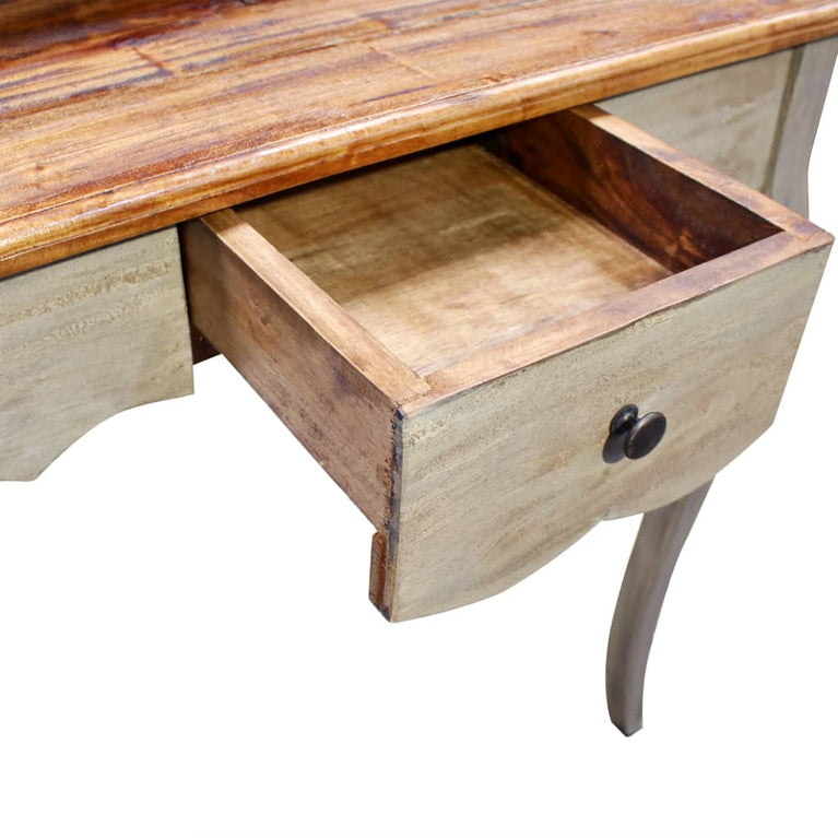 Schrijftafel 80x40x92 cm massief gerecycled hout MeubelReus