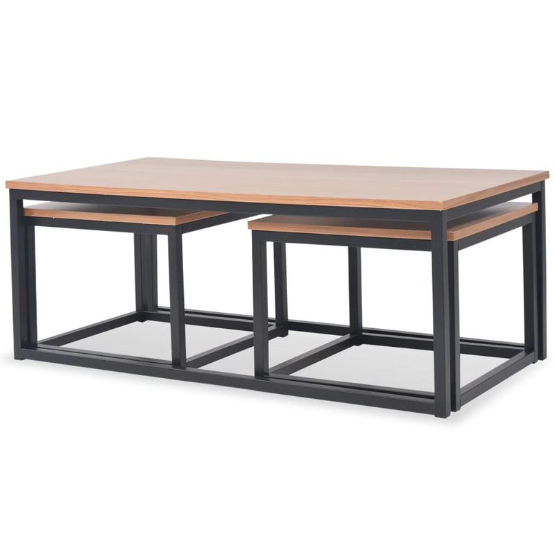 Salontafelset essenhout 3-delig MeubelReus