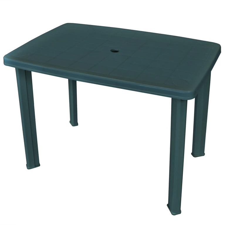 Tuintafel 101x68x72 cm kunststof groen MeubelReus