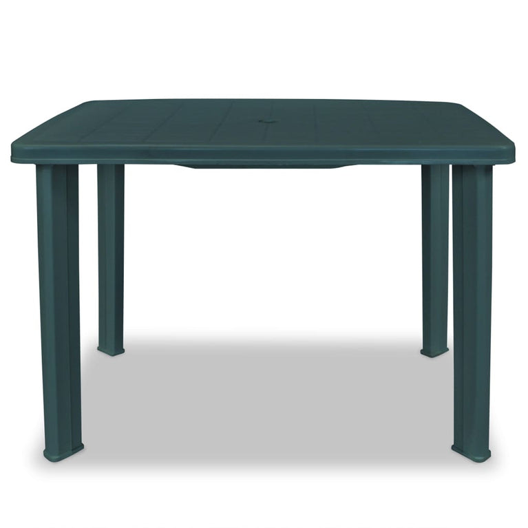 Tuintafel 101x68x72 cm kunststof groen MeubelReus