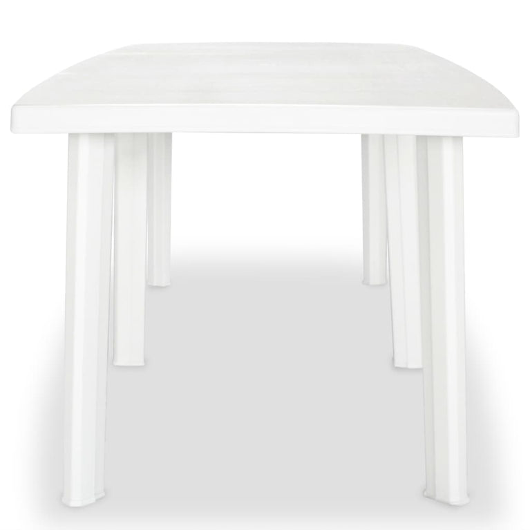 Tuintafel 210x96x72 cm kunststof wit MeubelReus