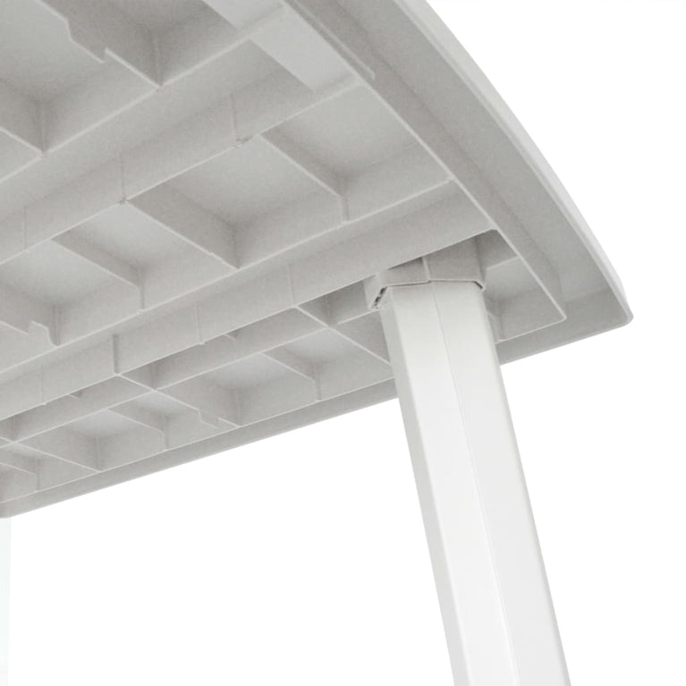Tuintafel 210x96x72 cm kunststof wit MeubelReus