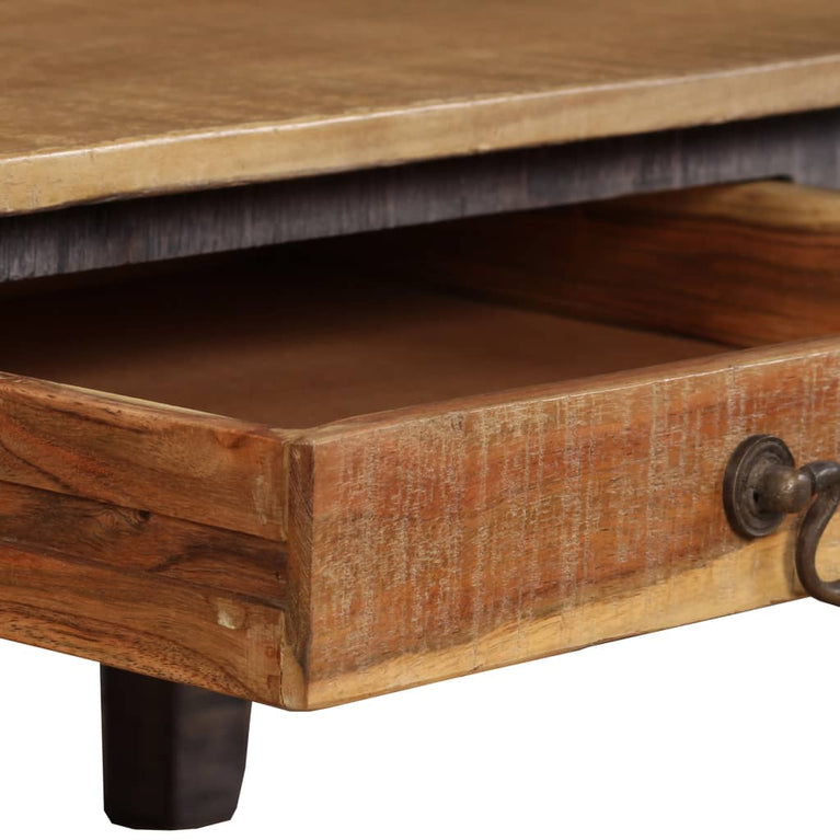 Salontafel vintage stijl 118x60x40 cm massief hout MeubelReus