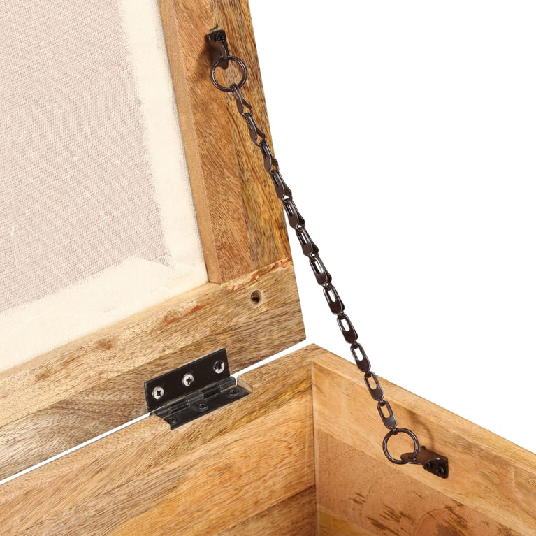 Opbergbankje 40x40x45 cm massief gerecycled hout MeubelReus