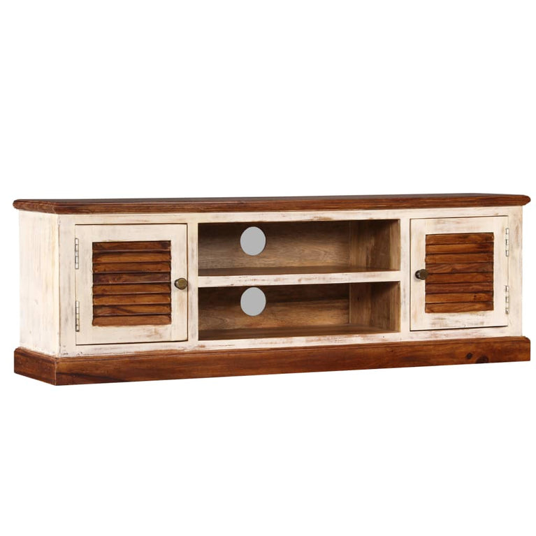 Tv-meubel 120x30x40 cm massief sheesham/mangohout MeubelReus