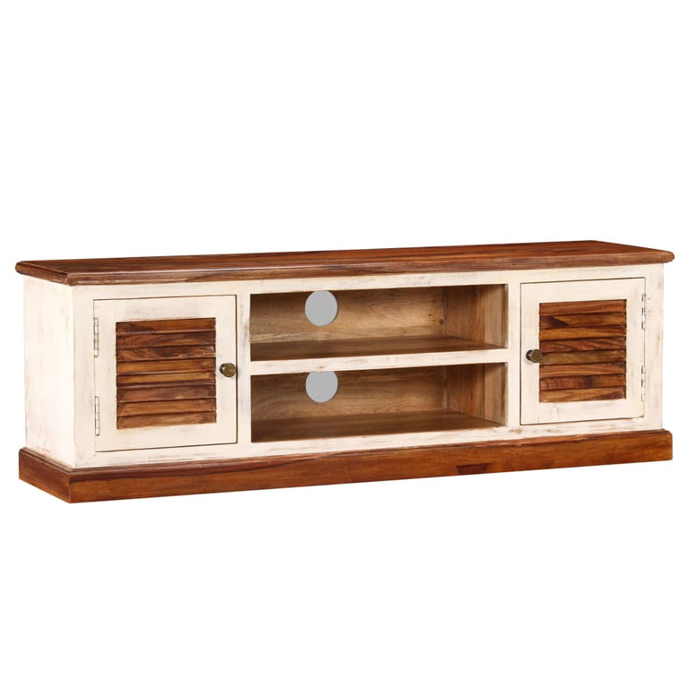 Tv-meubel 120x30x40 cm massief sheesham/mangohout MeubelReus