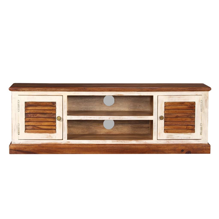 Tv-meubel 120x30x40 cm massief sheesham/mangohout MeubelReus