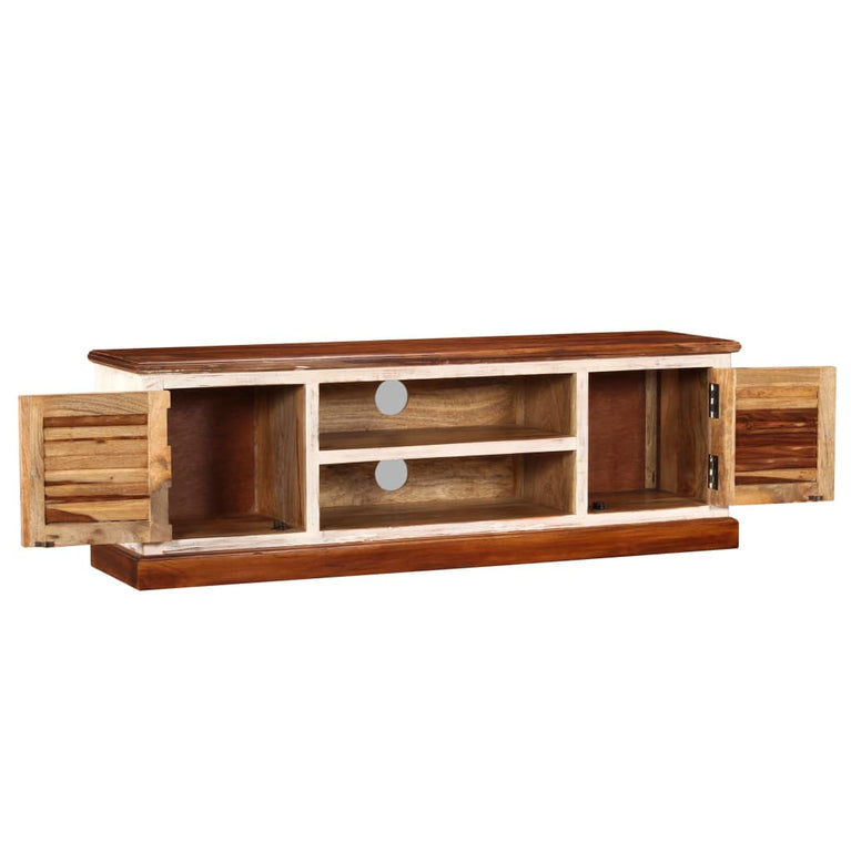 Tv-meubel 120x30x40 cm massief sheesham/mangohout MeubelReus