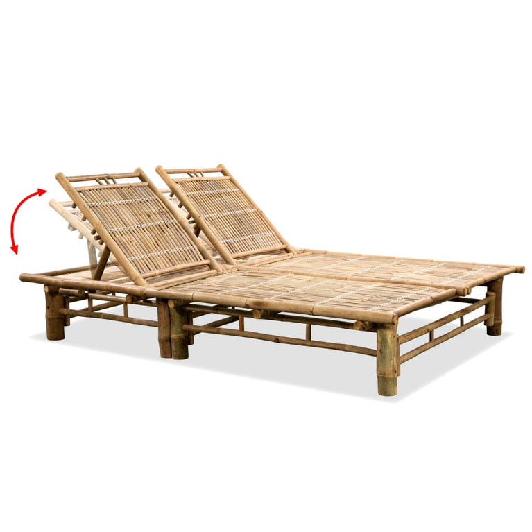 Ligbed tweepersoons bamboe MeubelReus