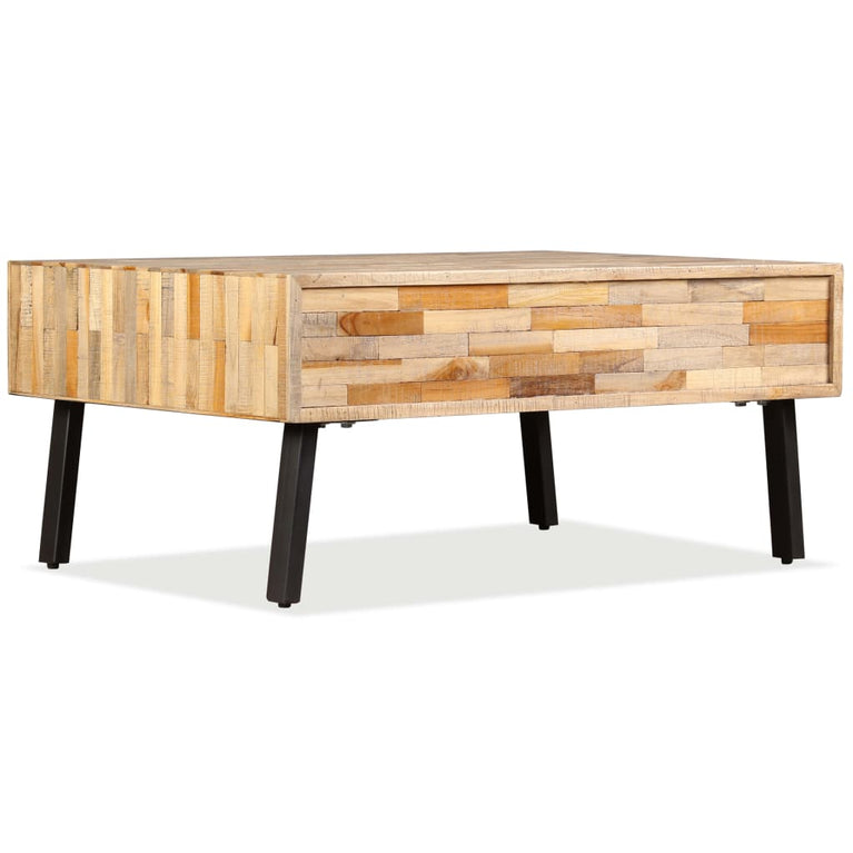 Salontafel 90x65x40 cm massief gerecycled teakhout MeubelReus