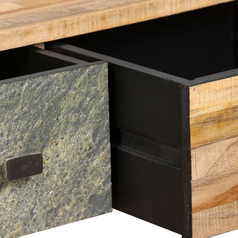 Salontafel 90x65x40 cm massief gerecycled teakhout MeubelReus