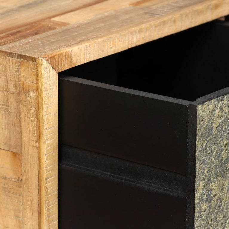 Salontafel 90x65x40 cm massief gerecycled teakhout MeubelReus