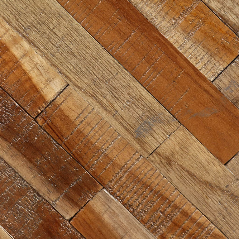 Bijzettafel rond massief gerecycled teakhout MeubelReus