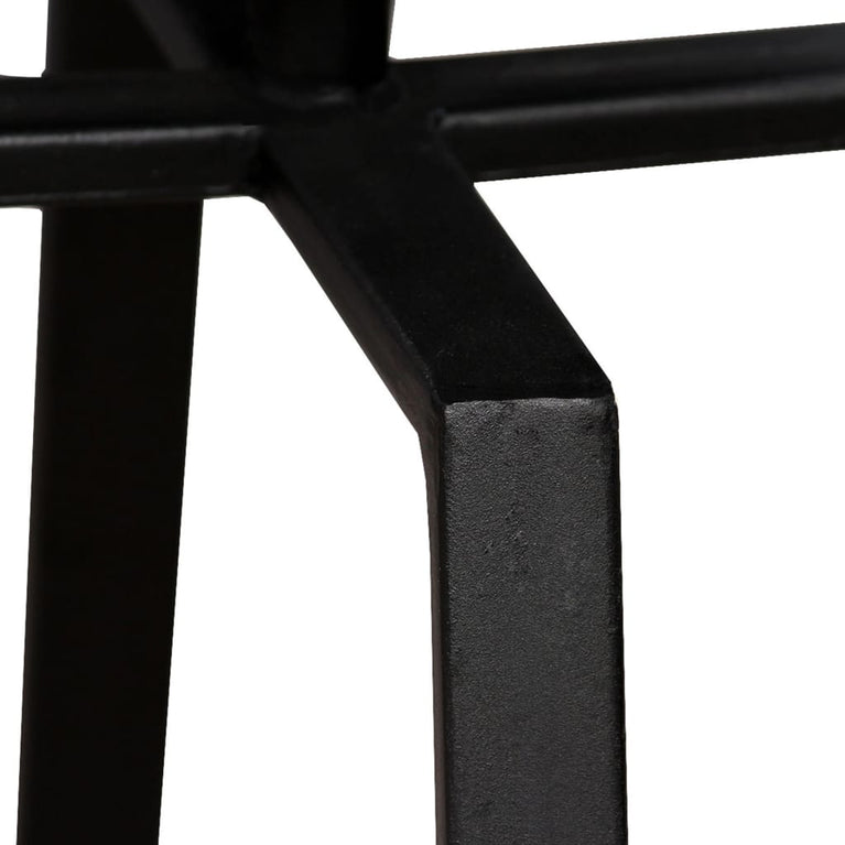 Bijzettafel rond massief gerecycled teakhout MeubelReus