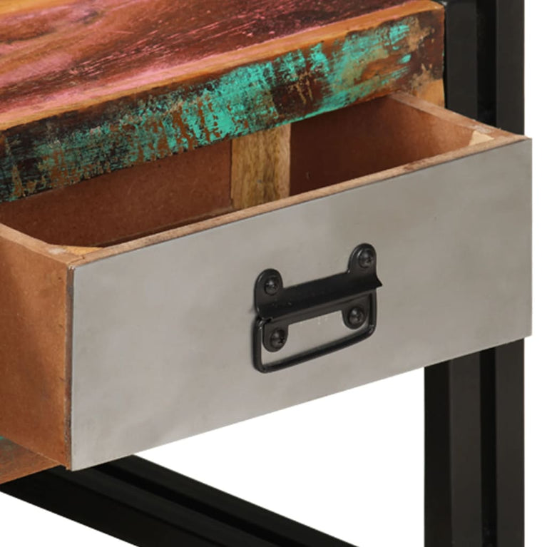 Salontafel met 3 lades 100x50x35 cm massief gerecycled hout MeubelReus