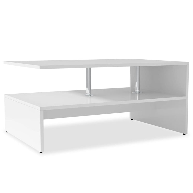 Salontafel 90x59x42 cm spaanplaat wit MeubelReus