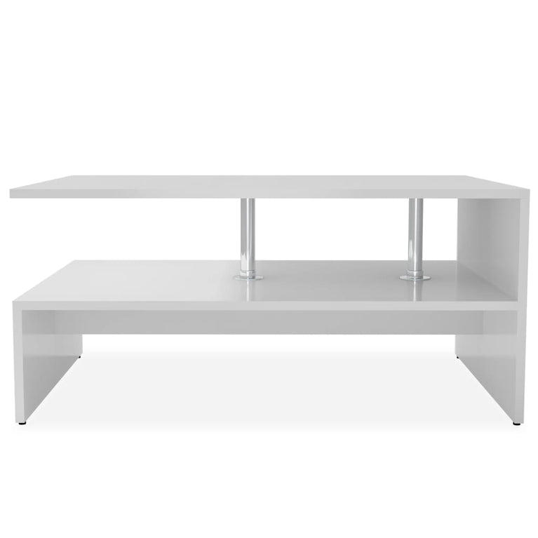 Salontafel 90x59x42 cm spaanplaat wit MeubelReus