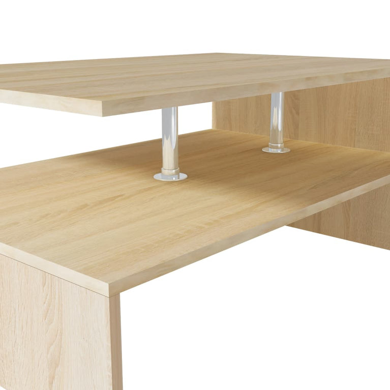 Salontafel 90x59x42 cm spaanplaat eiken MeubelReus