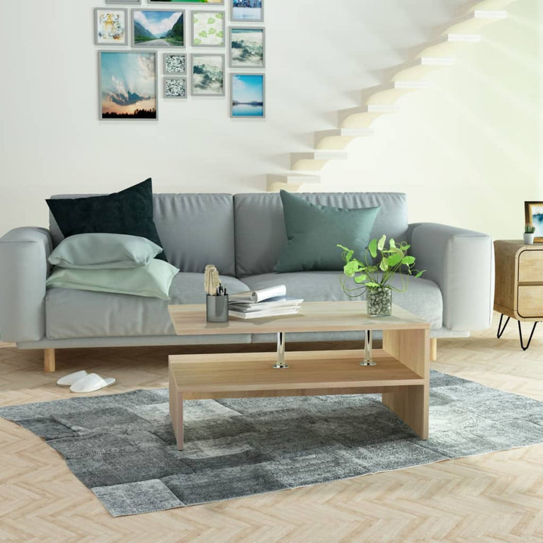 Salontafel 90x59x42 cm spaanplaat eiken MeubelReus