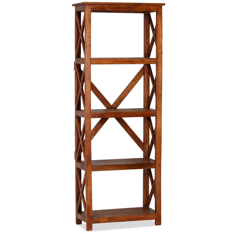 Boekenkast 60x30x160 cm acaciahout met honingafwerking MeubelReus