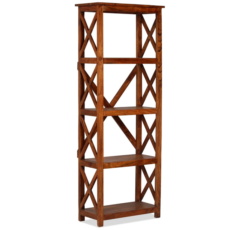 Boekenkast 60x30x160 cm acaciahout met honingafwerking MeubelReus