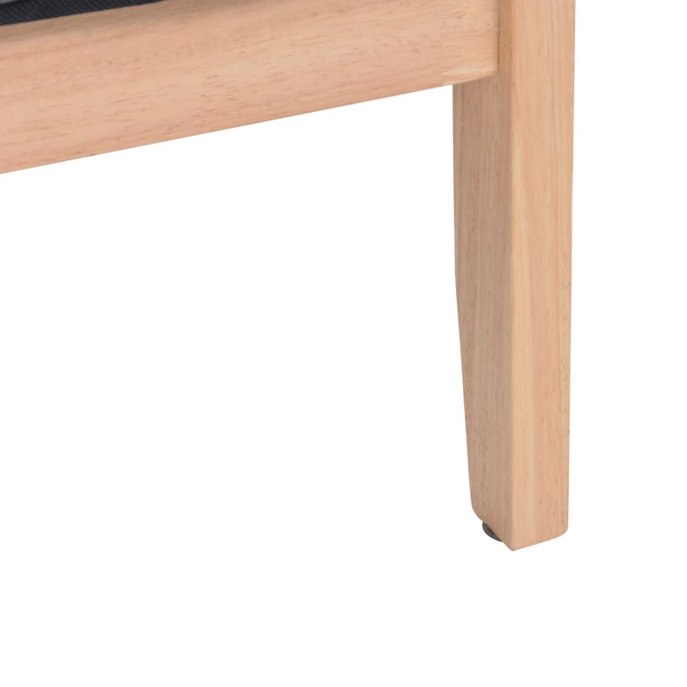 Bankstel stof donkergrijs 2-delig