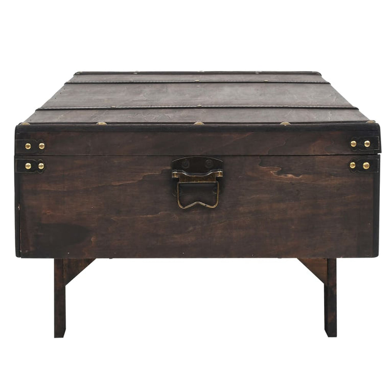 Salontafel vintage stijl 120x55x35 cm massief acaciahout MeubelReus