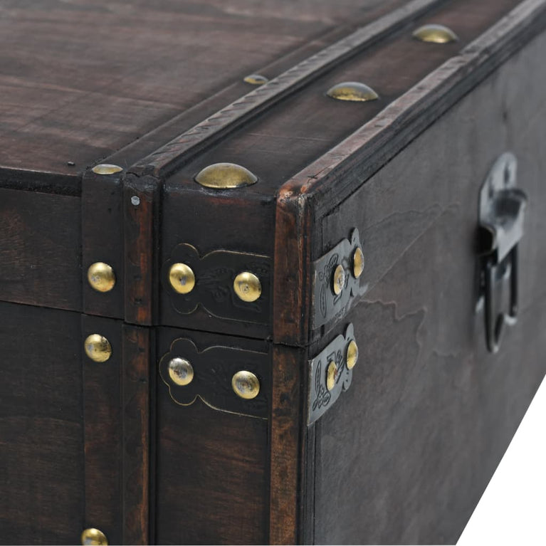 Salontafel vintage stijl 120x55x35 cm massief acaciahout MeubelReus