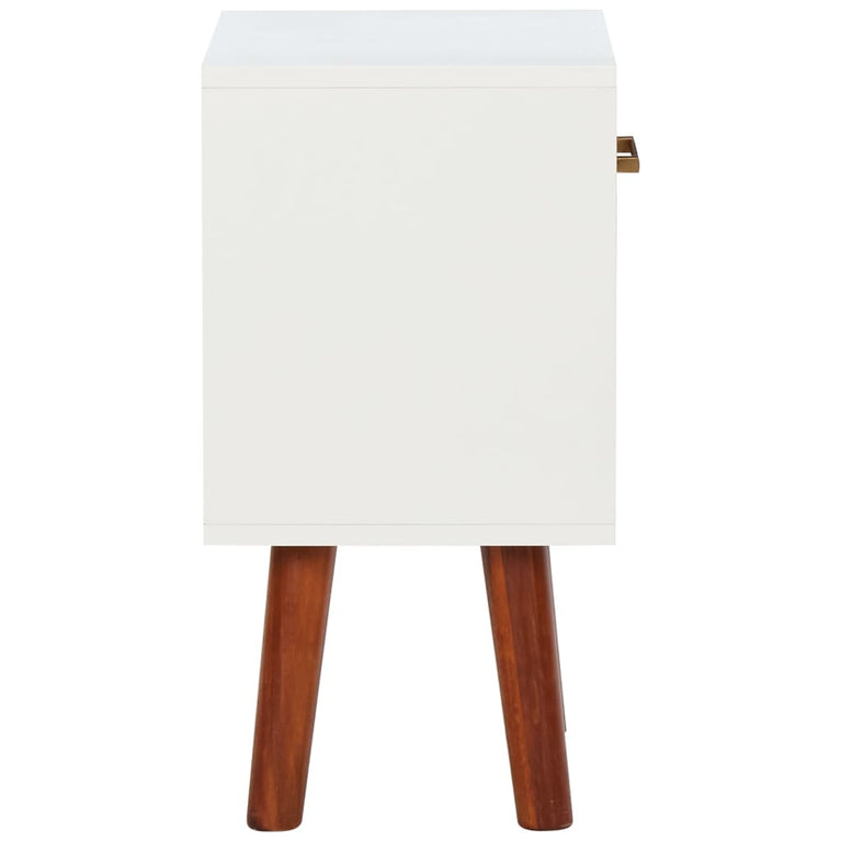 Nachtkastjes 2 st 40x30x57 cm massief acaciahout MeubelReus