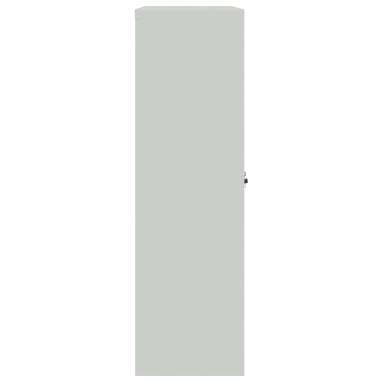 Kantoorkast 90x40x140 cm metaal grijs en blauw MeubelReus