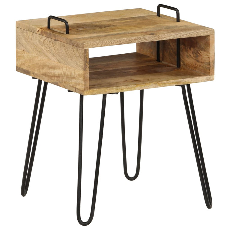 Nachtkastje 40x30x47 cm massief mangohout MeubelReus