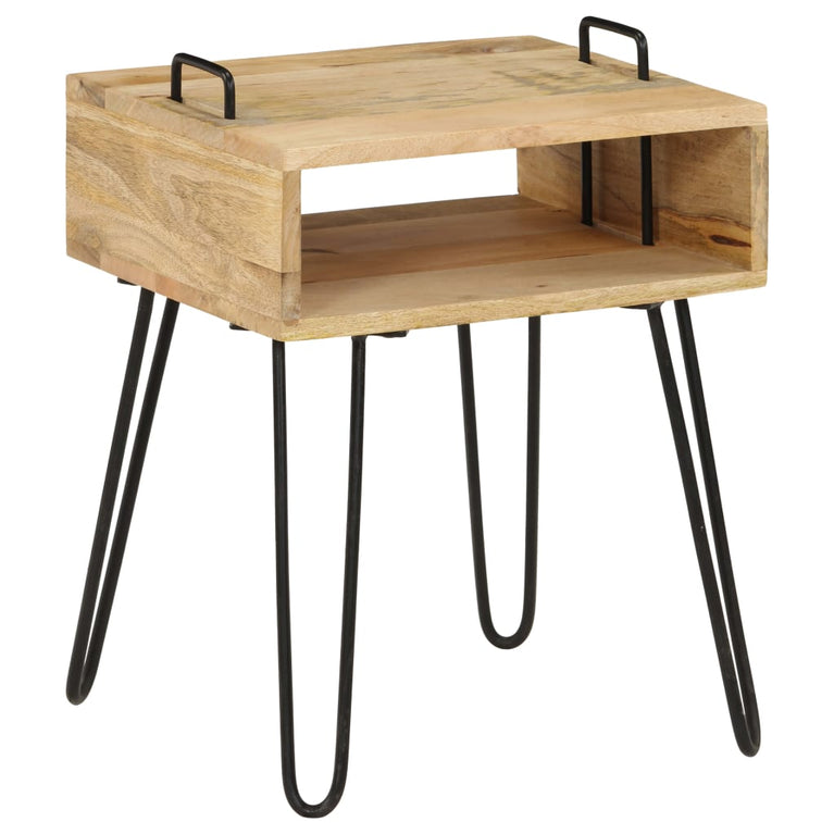 Nachtkastje 40x30x47 cm massief mangohout MeubelReus