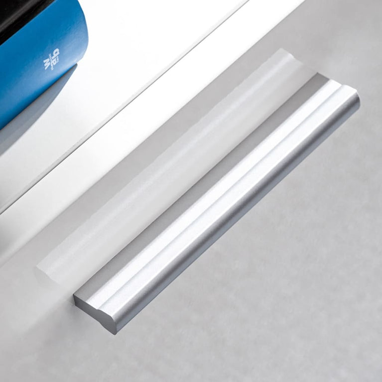 Tv-wandmeubelset met LED-verlichting hoogglans wit 5-delig