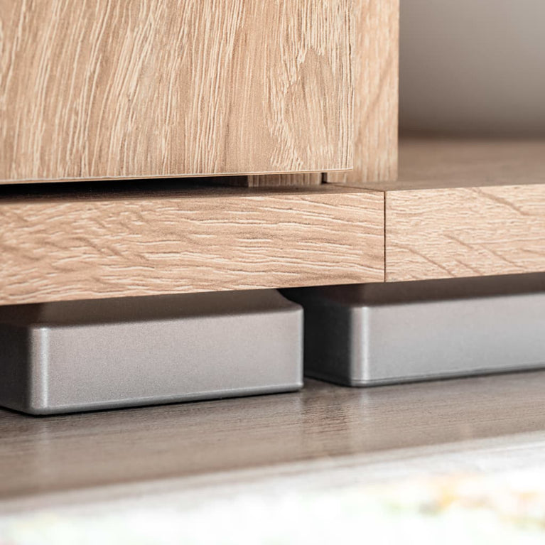 Tv-wandmeubel met LED-verlichting Sonoma eiken MeubelReus