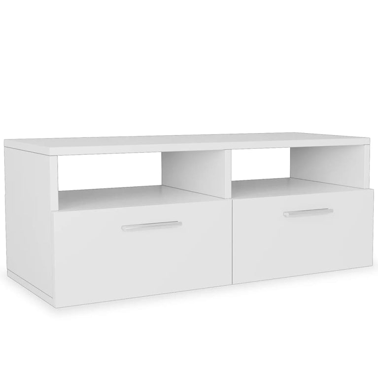 Tv-meubel 95x35x36 cm spaanplaat wit 2 st MeubelReus