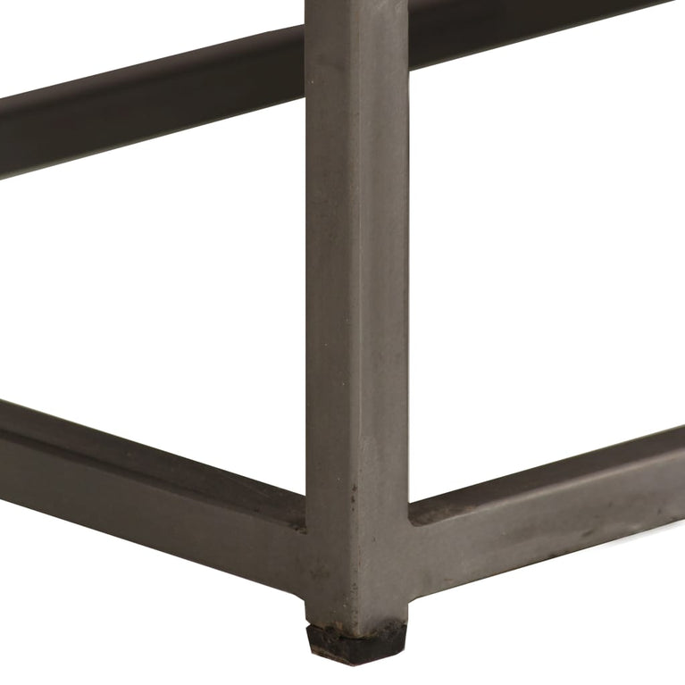 Tv-meubel 120x30x40 cm gerecycled teakhout en staal MeubelReus