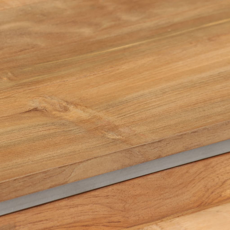 Tv-meubel 120x30x40 cm gerecycled teakhout en staal MeubelReus