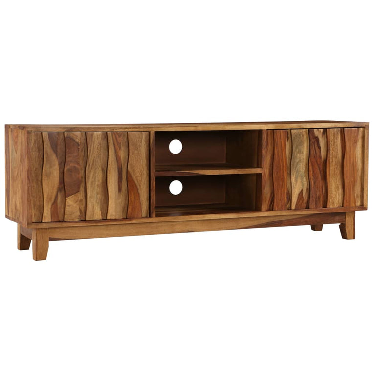 Tv-meubel 118x30x40 cm massief sheeshamhout MeubelReus
