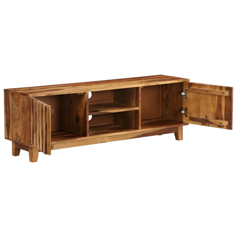 Tv-meubel 118x30x40 cm massief sheeshamhout MeubelReus
